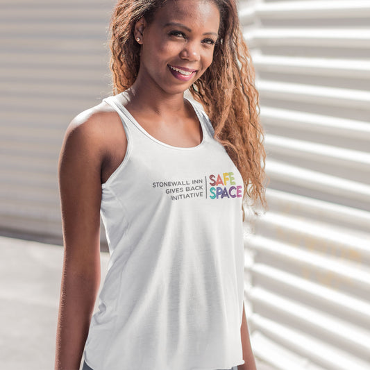 Safe Space Stonewall Inn Gives Back Initiative Flowy Tank in White