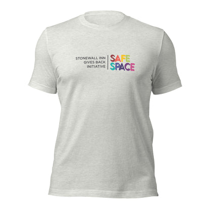 Safe Space Stonewall Inn Gives Back Initiative Short Sleeve Tee in Ash