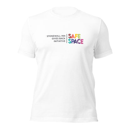 Safe Space Stonewall Inn Gives Back Initiative Short Sleeve Tee in White